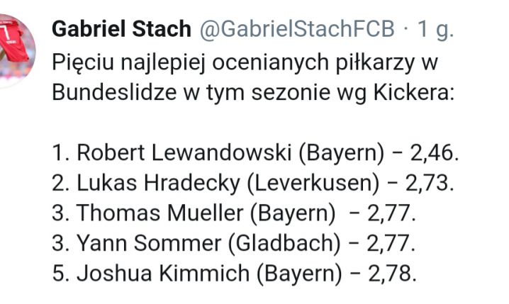 5 NAJLEPIEJ OCENIANYCH piłkarzy w Bundeslidze według ''kickera''